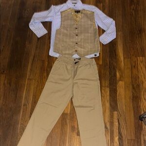 Kenneth Cole New York Tan Chino Matching Set
